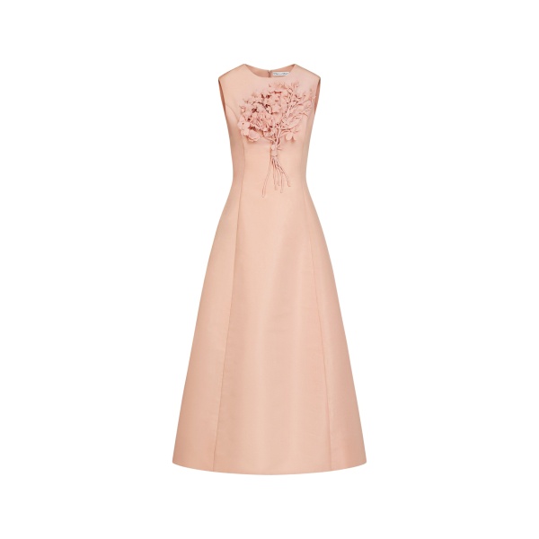 Oscar de la Renta Bouquet Embroidered Cocktail Dress - Dresses - American Luxury Evening Wear at Luxury Shoes 