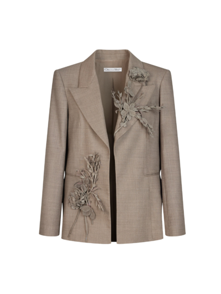 Oscar de la Renta Bouquet Embroidered Jacket - Jackets - American Luxury Evening Wear at Luxury Shoes 