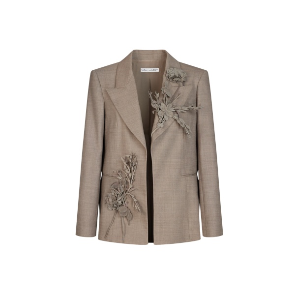 Oscar de la Renta Bouquet Embroidered Jacket - Jackets - American Luxury Evening Wear at Luxury Shoes 