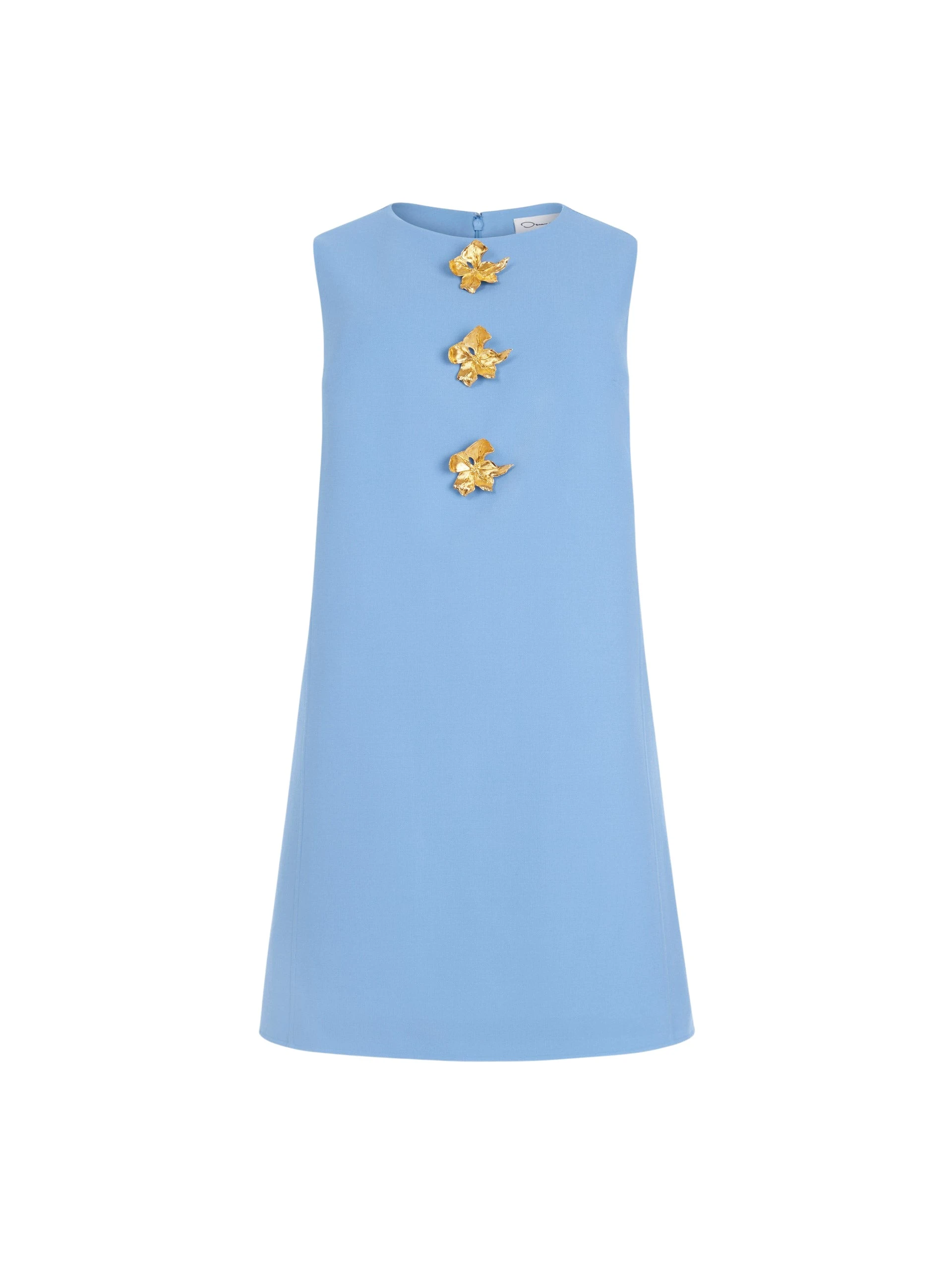 Oscar-de-la-Renta-Button-Detail-Wool-Shift-Dress-Dresses77489_nobg Oscar de la Renta Button Detail Wool Shift Dress - Dresses - American Luxury Evening Wear at Luxury Shoes