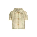 Oscar de la Renta Checked Tweed Jacket - Jackets - American Luxury Evening Wear at Luxury Shoes 