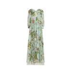 Oscar de la Renta Chiné Dominican Mixed Floral Chiffon Sweetheart Gown - Dresses - American Luxury Evening Wear at Luxury Shoes 