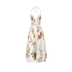 Oscar de la Renta Chiné Dominican Mixed Floral Faille Cocktail Dress - Dresses - American Luxury Evening Wear at Luxury Shoes 