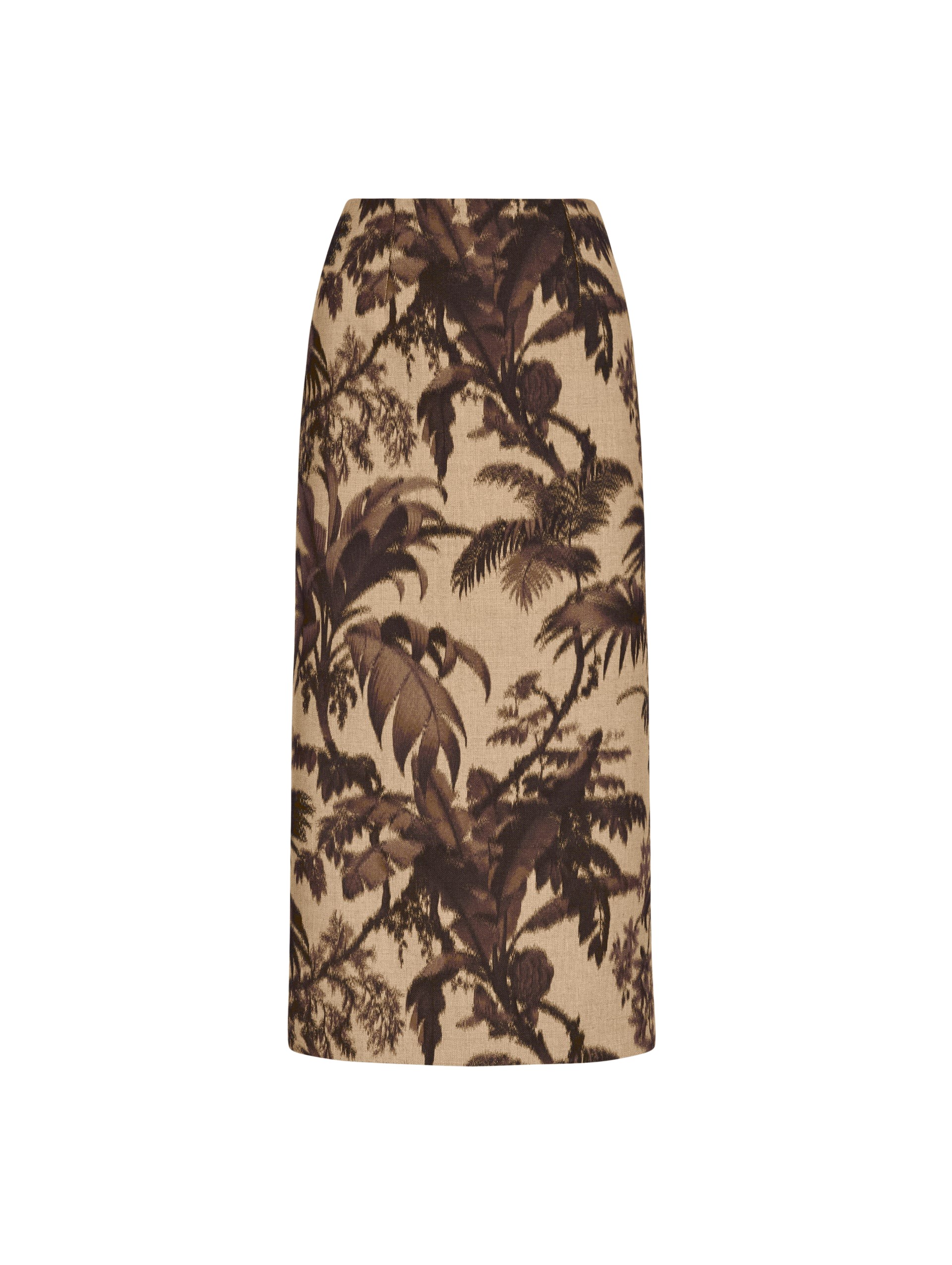 Oscar de la Renta Chiné Palm Leaves Pencil Skirt - Skirts - American Luxury Evening Wear at Luxury Shoes 
