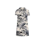 Oscar de la Renta Chiné Palm Leaves Shift Dress - Dresses - American Luxury Evening Wear at Luxury Shoes 