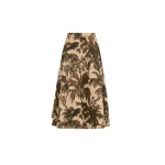 Oscar de la Renta Chiné Palm Leaves Skirt - Skirts - American Luxury Evening Wear at Luxury Shoes 
