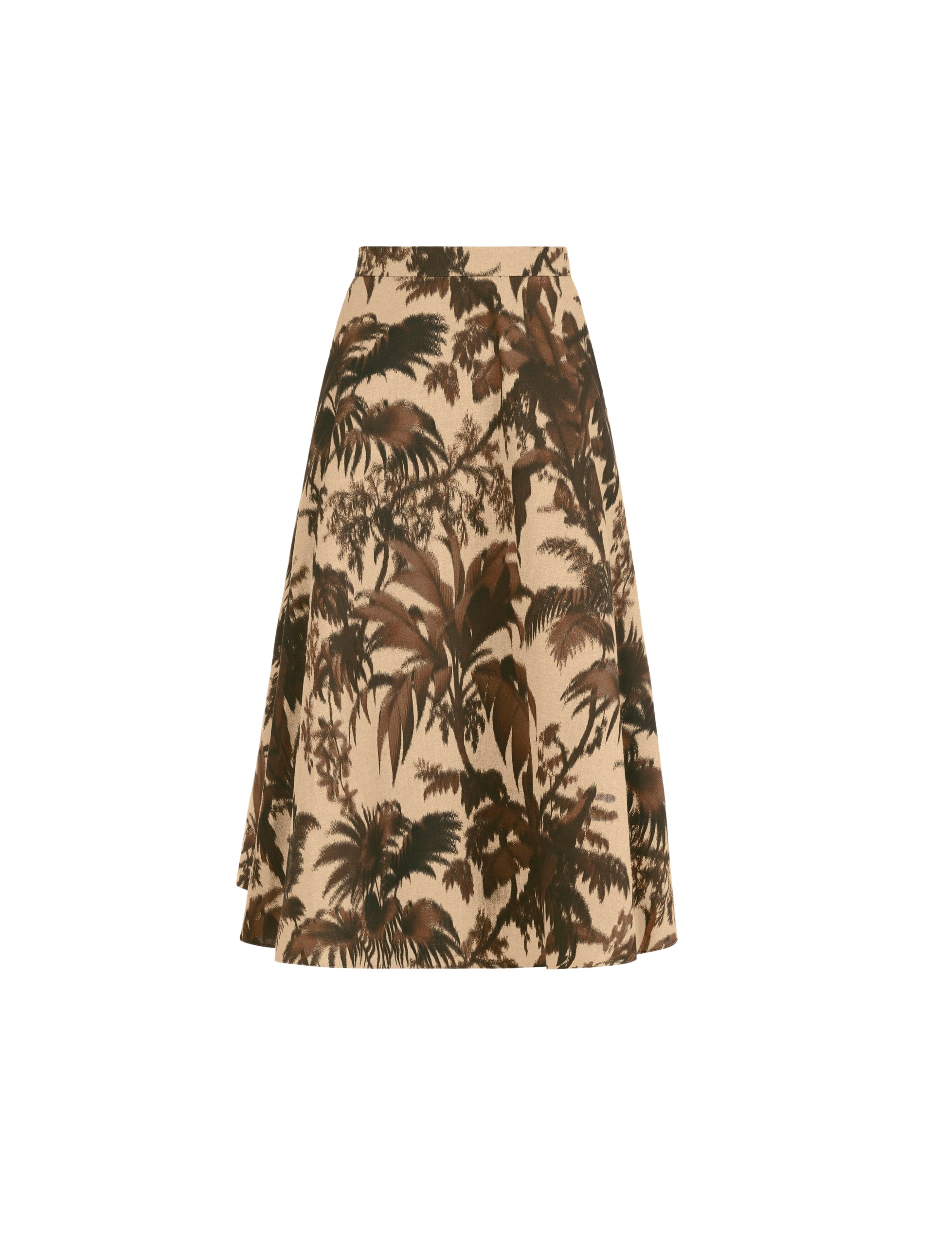 Oscar de la Renta Chiné Palm Leaves Skirt - Skirts - American Luxury Evening Wear at Luxury Shoes 