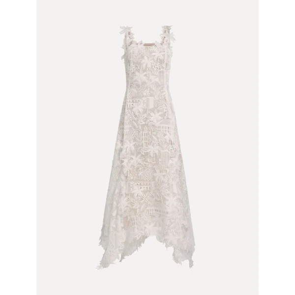Oscar de la Renta Dominican Landscape Guipure Dress - Dresses - American Luxury Evening Wear at Luxury Shoes 