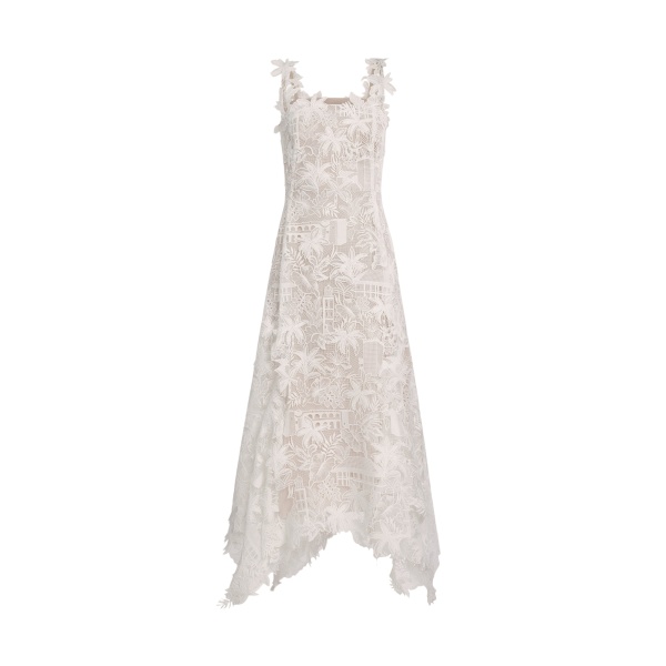 Oscar de la Renta Dominican Landscape Guipure Dress - Dresses - American Luxury Evening Wear at Luxury Shoes 