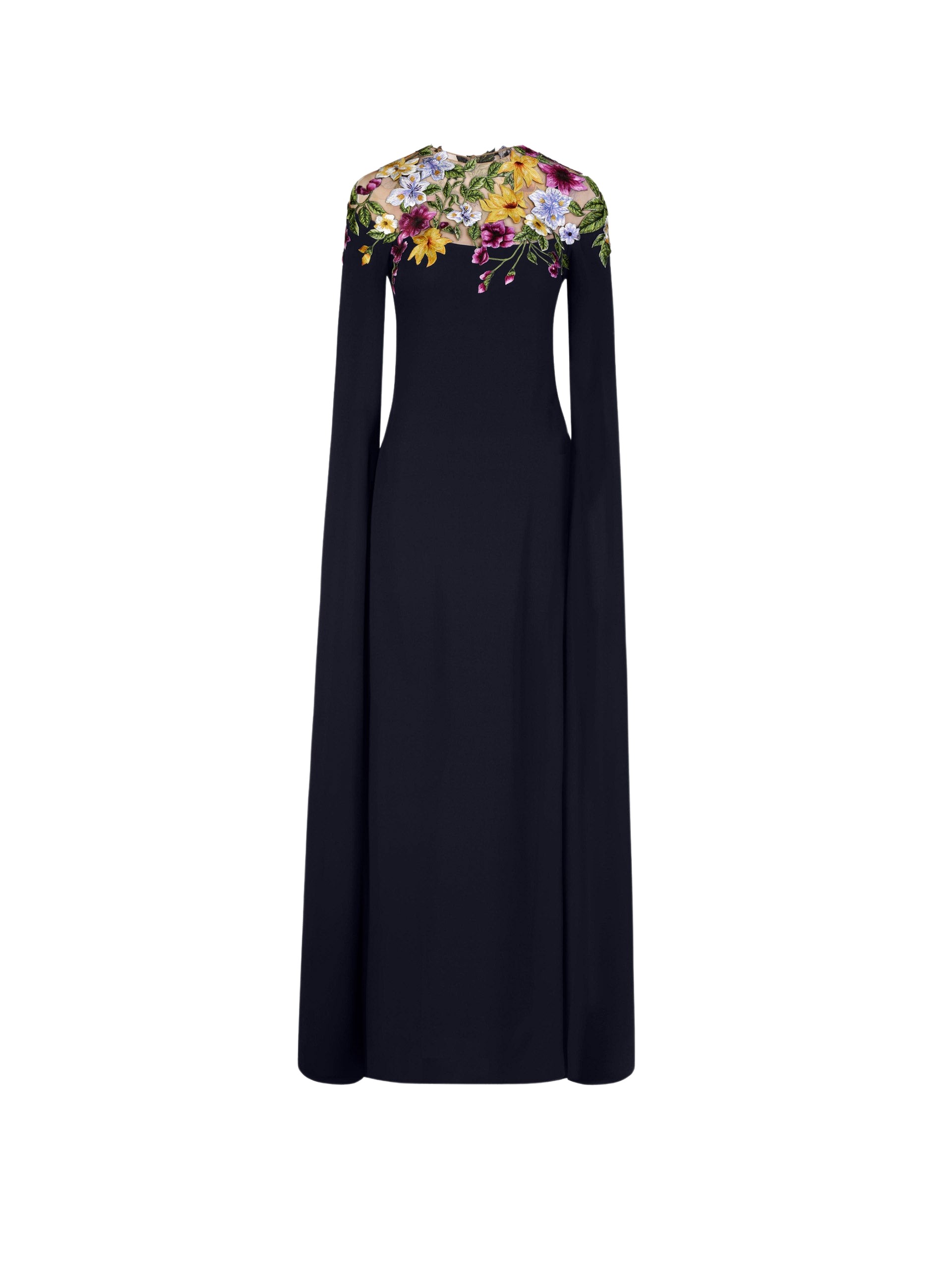 Oscar de la Renta Dominican Mixed Floral Caftan