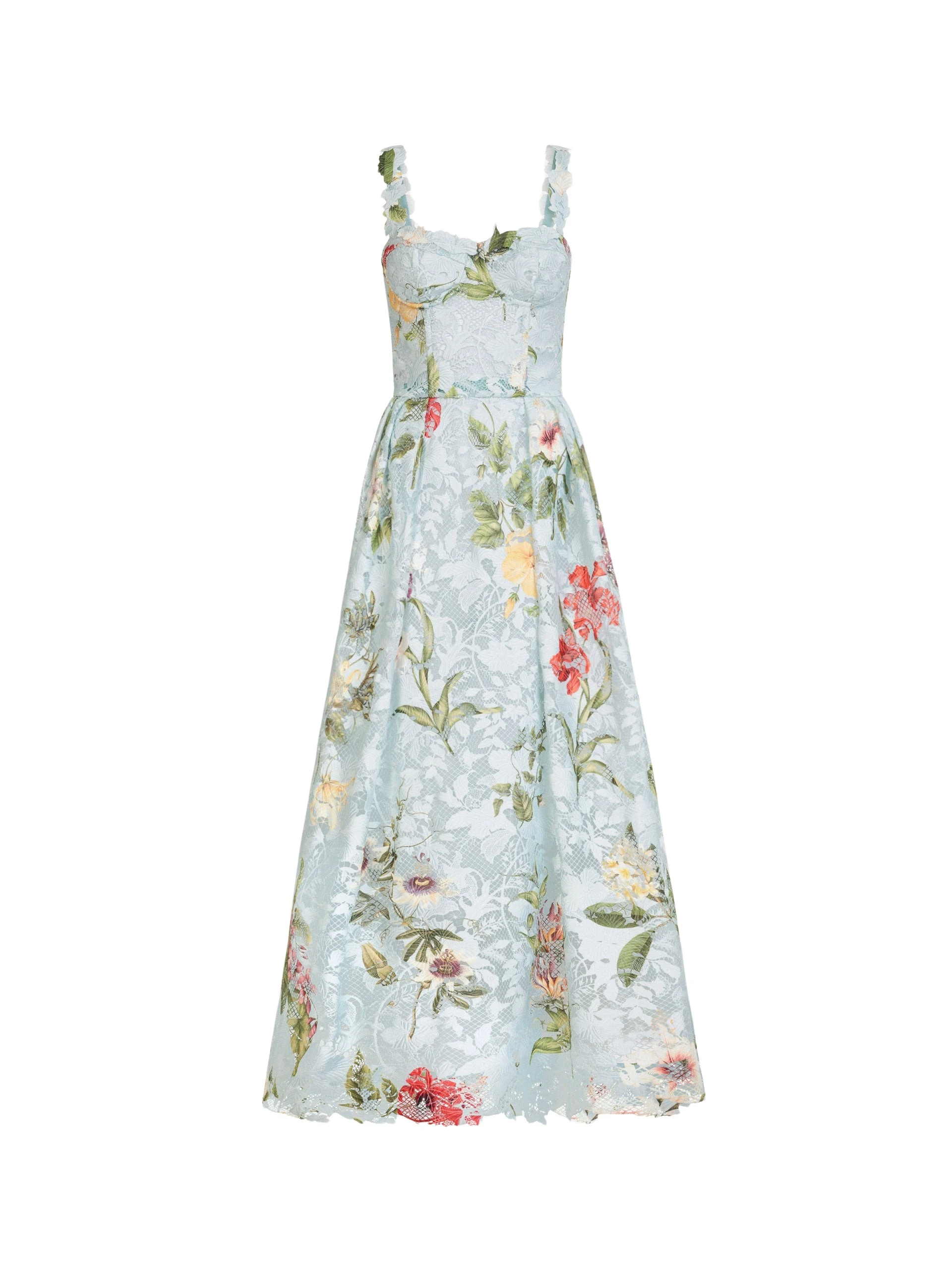 Oscar-de-la-Renta-Dominican-Mixed-Floral-Guipure-Cocktail-Dress-Dresses11471_nobg Oscar de la Renta Dominican Mixed Floral Guipure Cocktail Dress - Dresses - American Luxury Evening Wear at Luxury Shoes