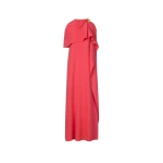 Oscar de la Renta Hibiscus Brooch Georgette Caftan - kimono - American Luxury Evening Wear at Luxury Shoes 