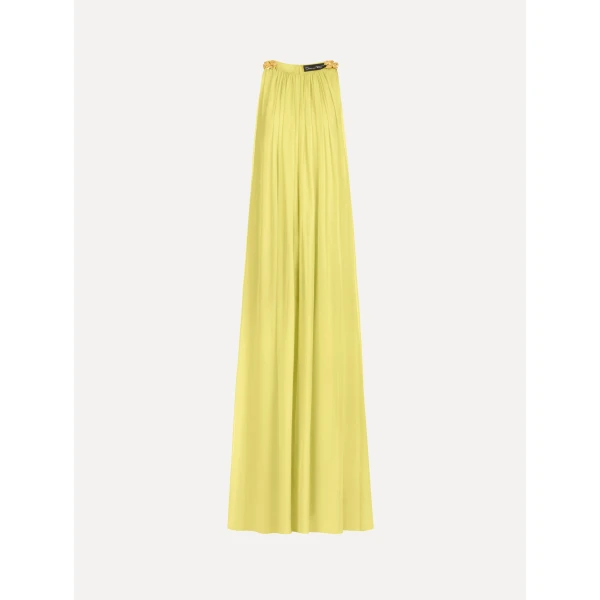 Oscar de la Renta Hibiscus Detail Silk Chiffon Caftan - kimono - American Luxury Evening Wear at Luxury Shoes 