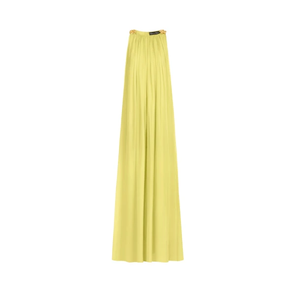 Oscar de la Renta Hibiscus Detail Silk Chiffon Caftan - kimono - American Luxury Evening Wear at Luxury Shoes 