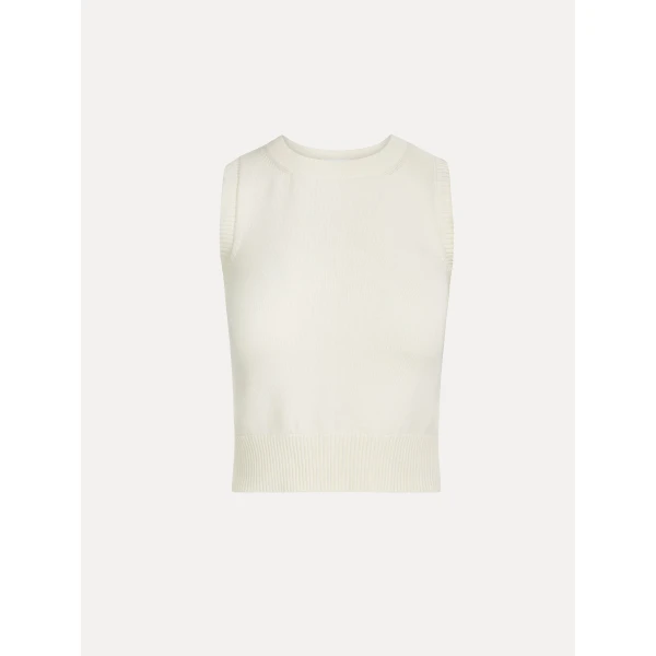 Oscar de la Renta Porcelain Flower Guipure Insert Tank - Tops - American Luxury Evening Wear at Luxury Shoes 