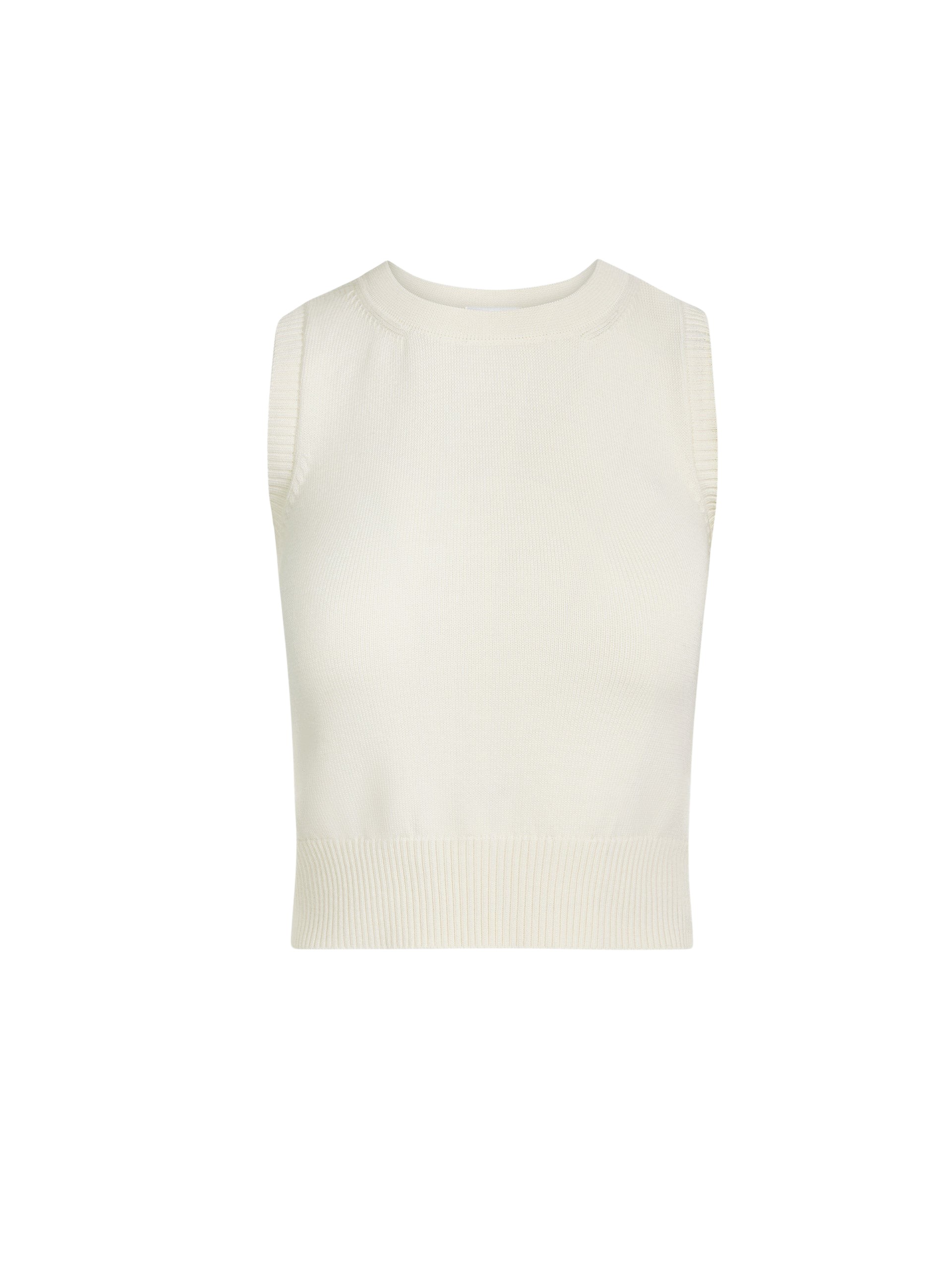 Oscar de la Renta Porcelain Flower Guipure Insert Tank Top