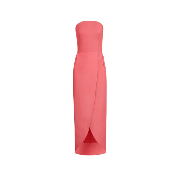 Oscar de la Renta Strapless Faille Gown - Dresses - American Luxury Evening Wear at Luxury Shoes 