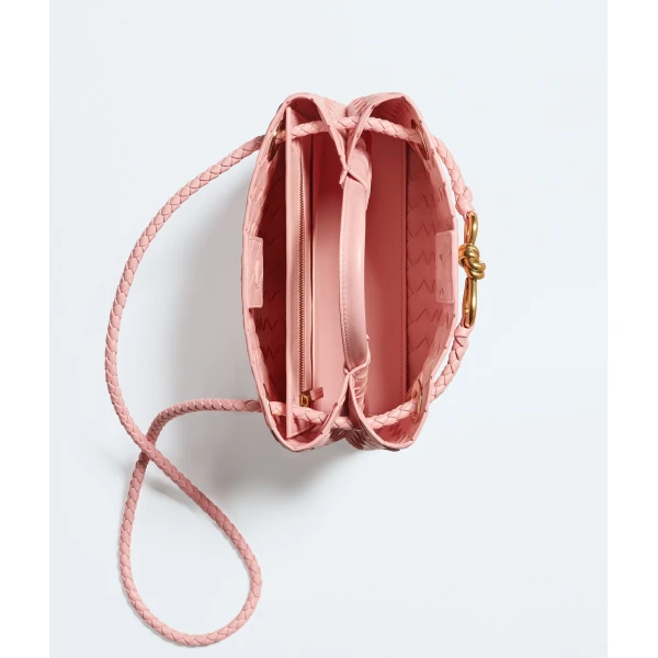 Khaite Women's Small Andiamo in Blush - Pink Totes & Top-Handle Bags - The Lotus Tote Bag - Shop at Luxury Shoes 