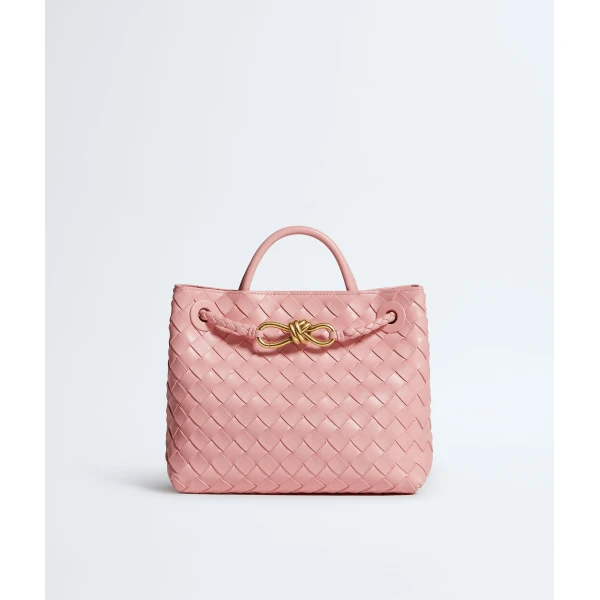 Khaite Women's Small Andiamo in Blush - Pink Totes & Top-Handle Bags - The Lotus Tote Bag - Shop at Luxury Shoes 