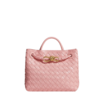 Khaite Women's Small Andiamo in Blush - Pink Totes & Top-Handle Bags - The Lotus Tote Bag - Shop at Luxury Shoes 