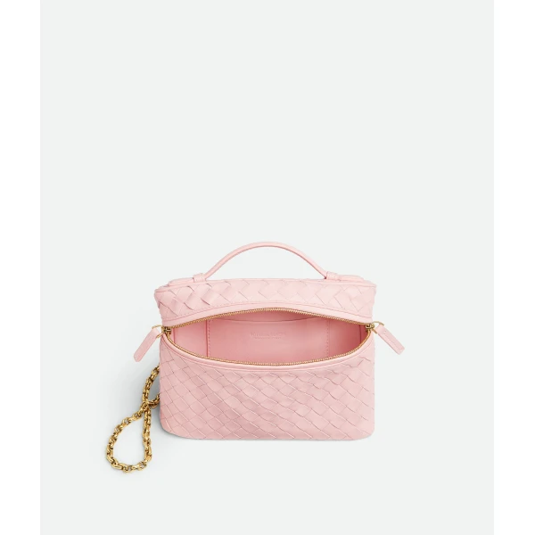 Khaite Women's Small Soft Vanity in Rose - Pink Clutch Bags - The Lotus Tote Bag - Shop at Luxury Shoes 