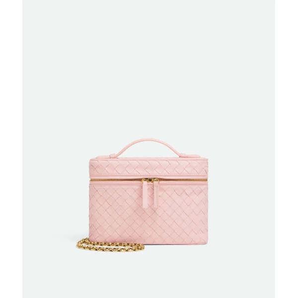 Khaite Women's Small Soft Vanity in Rose - Pink Clutch Bags - The Lotus Tote Bag - Shop at Luxury Shoes 
