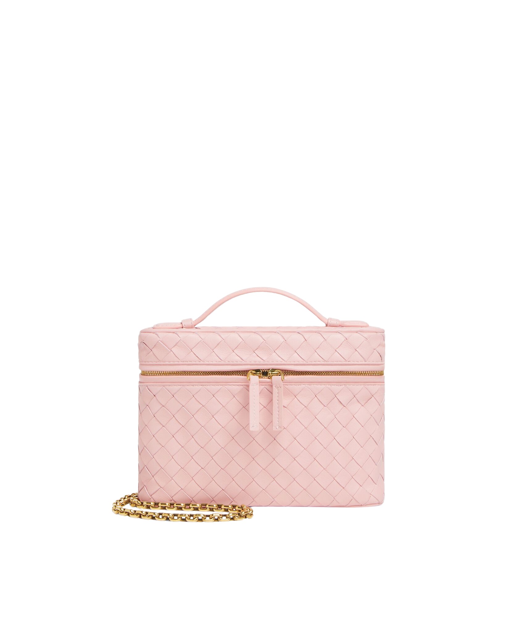 Pink-Womens-Small-Soft-Vanity-in-Rose-coveti89048_nobg Khaite Women's Small Soft Vanity in Rose - Pink Clutch Bags - The Lotus Tote Bag - Shop at Luxury Shoes