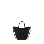 Polene Cyme Tote Nano Edition Textured Black Bag