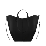 Polene Cyme Tote Edition Textured Black Bag