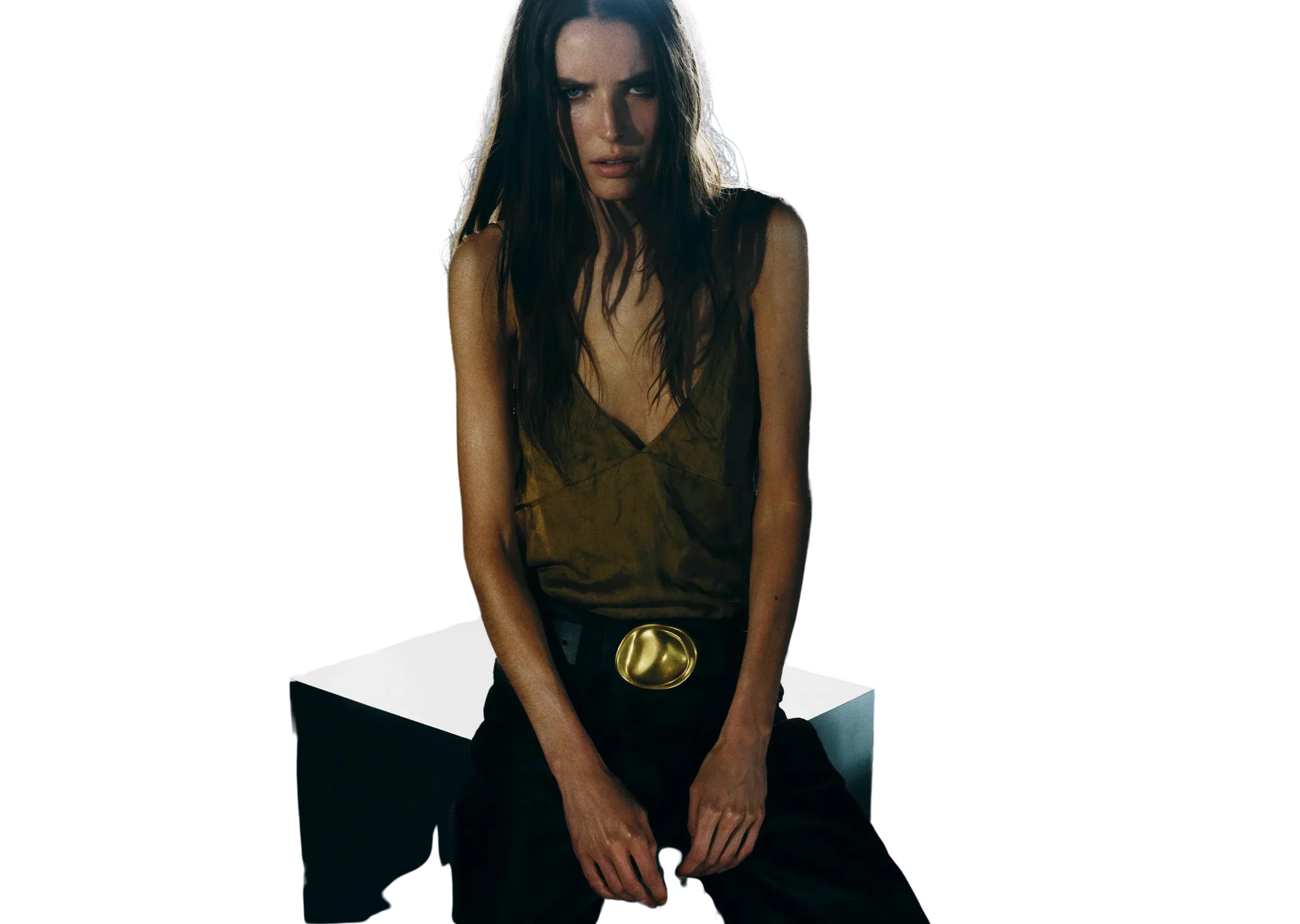 Quiet luxury outfit — camel coat, cashmere knit and tailored trousers, photographed for Luxury Shoes 