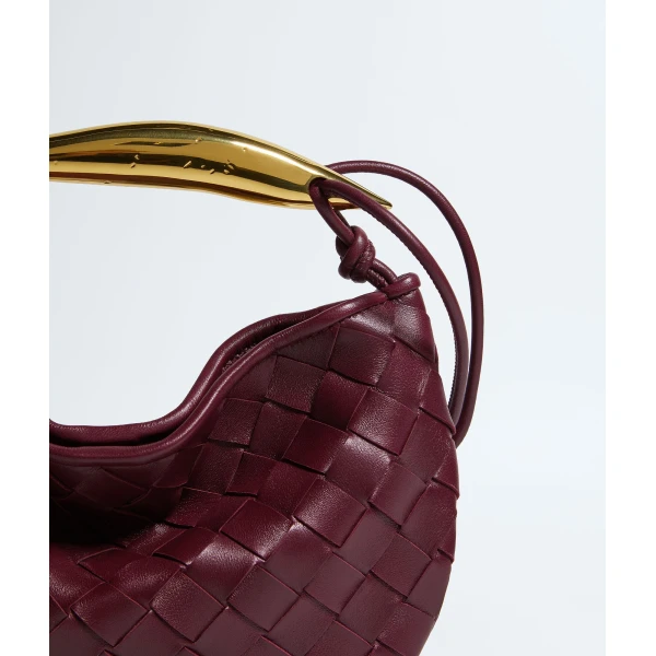 Khaite Baby Sardine in Barolo - Red Mini Bags - The Lotus Tote Bag - Shop at Luxury Shoes 