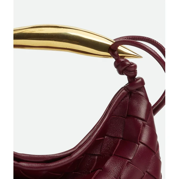 Khaite Baby Sardine in Barolo - Red Mini Bags - The Lotus Tote Bag - Shop at Luxury Shoes 
