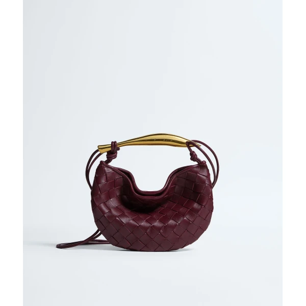 Khaite Baby Sardine in Barolo - Red Mini Bags - The Lotus Tote Bag - Shop at Luxury Shoes 