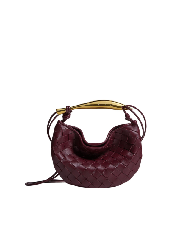 Khaite Baby Sardine in Barolo - Red Mini Bags - The Lotus Tote Bag - Shop at Luxury Shoes 