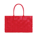 Bottega Veneta Maxi Intreccio Tote in Bright red