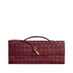 Khaite Women's Andiamo Clutch in Barolo - Red Clutch Bags - The Lotus Tote Bag - Shop at Luxury Shoes 