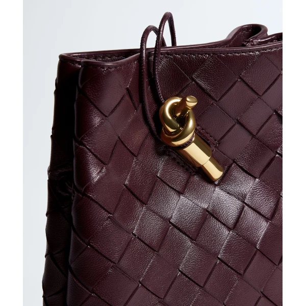 Khaite Women's Andiamo Phone Pouch in Deep mahogany - Red Mini Bags - The Lotus Tote Bag - Shop at Luxury Shoes 
