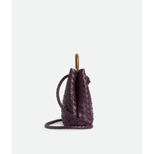 Khaite Women's Andiamo in Dark barolo - Red Totes & Top-Handle Bags - The Lotus Tote Bag - Shop at Luxury Shoes 