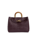 Khaite Women's Andiamo in Dark barolo - Red Totes & Top-Handle Bags - The Lotus Tote Bag - Shop at Luxury Shoes 