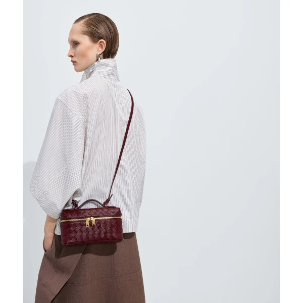 Khaite Women's Bang Bang in Barolo - Red Shoulder & Crossbody Bags - The Lotus Tote Bag - Shop at Luxury Shoes 