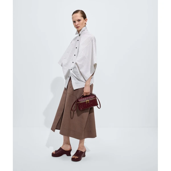Khaite Women's Bang Bang in Barolo - Red Shoulder & Crossbody Bags - The Lotus Tote Bag - Shop at Luxury Shoes 
