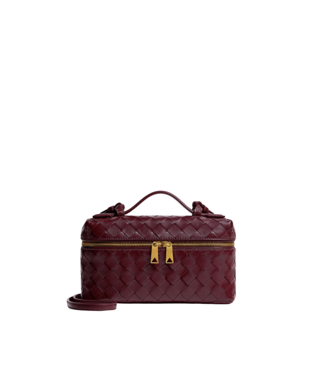 Khaite Women's Bang Bang in Barolo - Red Shoulder & Crossbody Bags - The Lotus Tote Bag - Shop at Luxury Shoes 