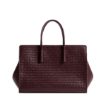 Khaite Women's Barbara Tote in Deep mahogany - Red Totes & Top-Handle Bags - The Lotus Tote Bag - Shop at Luxury Shoes 