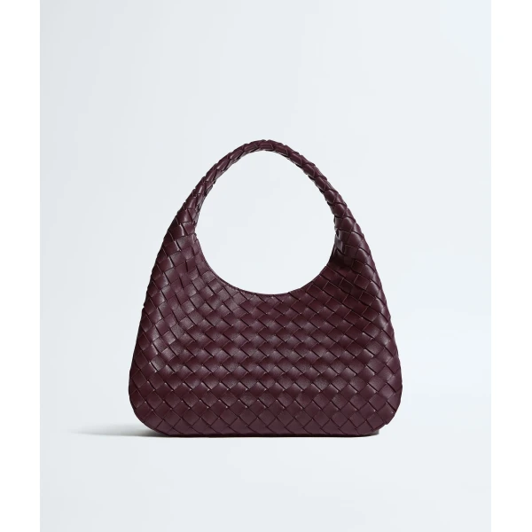 Khaite Women's Campana in Deep mahogany - Red Shoulder & Crossbody Bags - The Lotus Tote Bag - Shop at Luxury Shoes 