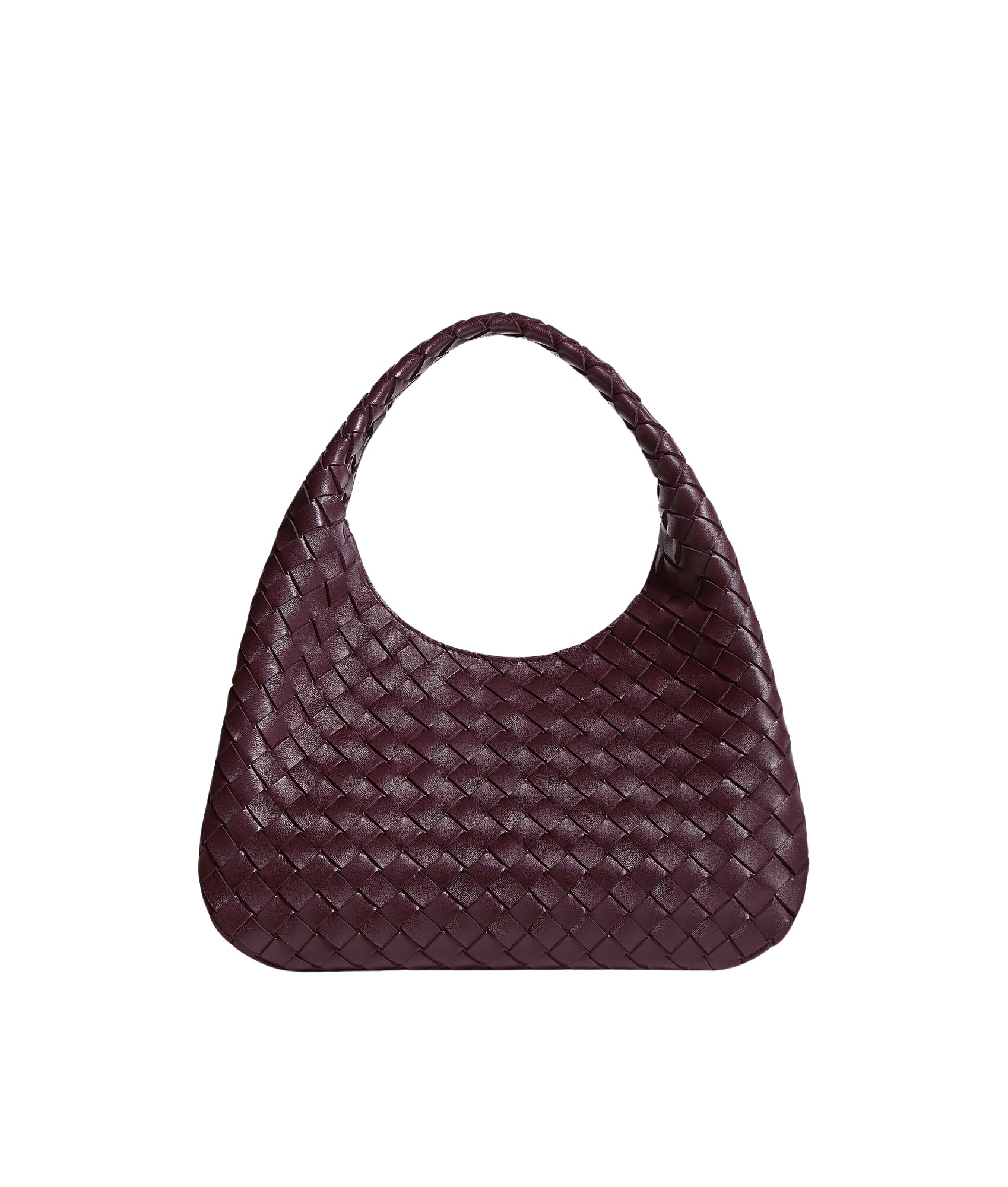 Red-Womens-Campana-in-Deep-mahogany-coveti25508_nobg Khaite Women's Campana in Deep mahogany - Red Shoulder & Crossbody Bags - The Lotus Tote Bag - Shop at Luxury Shoes