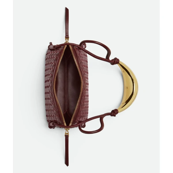 Khaite Women's Concert Pouch Handle in Barolo - Red Clutch Bags - The Lotus Tote Bag - Shop at Luxury Shoes 