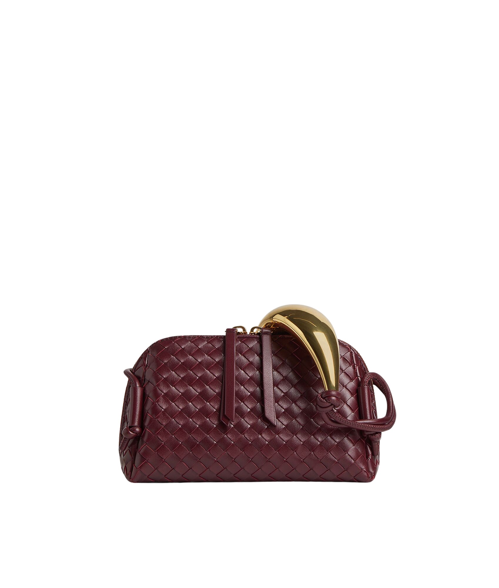 Red-Womens-Concert-Pouch-Handle-in-Barolo-coveti25878_nobg Khaite Women's Concert Pouch Handle in Barolo - Red Clutch Bags - The Lotus Tote Bag - Shop at Luxury Shoes