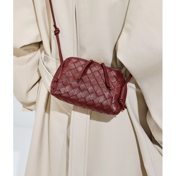 Khaite Women's Concert Pouch in Lava red - Red Clutch Bags - The Lotus Tote Bag - Shop at Luxury Shoes 