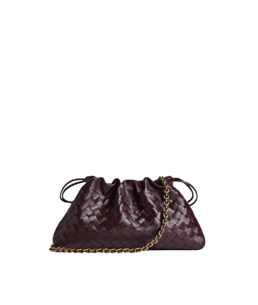 Khaite Women's Dustbag Notte in Dark barolo - Red Shoulder & Crossbody Bags - The Lotus Tote Bag - Shop at Luxury Shoes 
