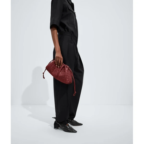 Khaite Women's Dustbag Notte in Lava red - Red Shoulder & Crossbody Bags - The Lotus Tote Bag - Shop at Luxury Shoes 